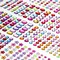 1200+ Pcs Self-Adhesive Gems Stickers – 14 Sheets Rhinestone Stickers, 8 Shapes of Sparkle Jewels for DIY Crafts, Nail Art, Body, Makeup, and Festivals